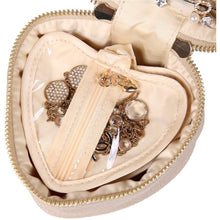 Load image into Gallery viewer, Heart Jewelry Case&lt;br&gt;Champagne
