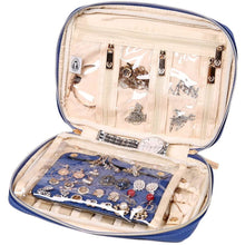 Load image into Gallery viewer, Jewelry Bag Large&lt;br&gt;Dark Chambray
