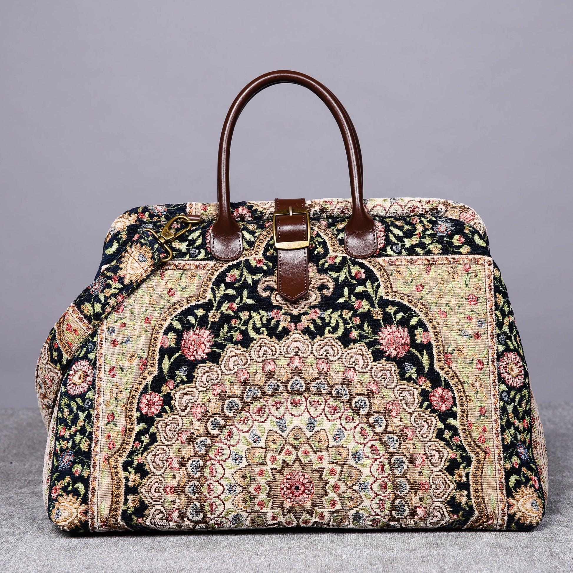 Mary Poppins Carpet Bag Pattern Oriental Navy Carpetbag of America
