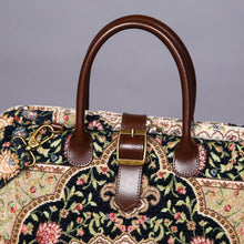 Load image into Gallery viewer, Mary Poppins Carpet Bag&lt;br&gt;Oriental Navy
