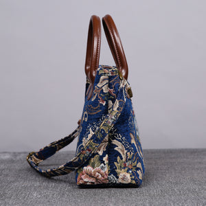 Mini Carpet Tote<br>Floral Blue