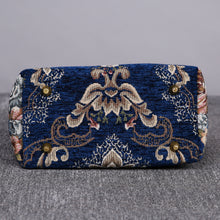Load image into Gallery viewer, Mini Carpet Tote&lt;br&gt;Floral Blue
