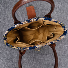 Load image into Gallery viewer, Mini Carpet Tote&lt;br&gt;Floral Blue
