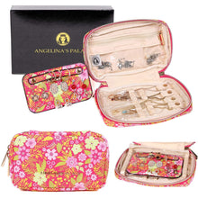 Load image into Gallery viewer, Jewelry Bag Small&lt;br&gt;Blossom Fuschia
