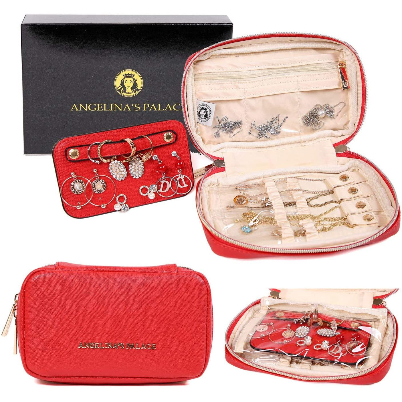 Jewelry Bag Small Light Red