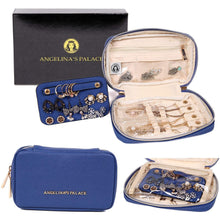 Load image into Gallery viewer, Jewelry Bag Small&lt;br&gt;Dark Chambray
