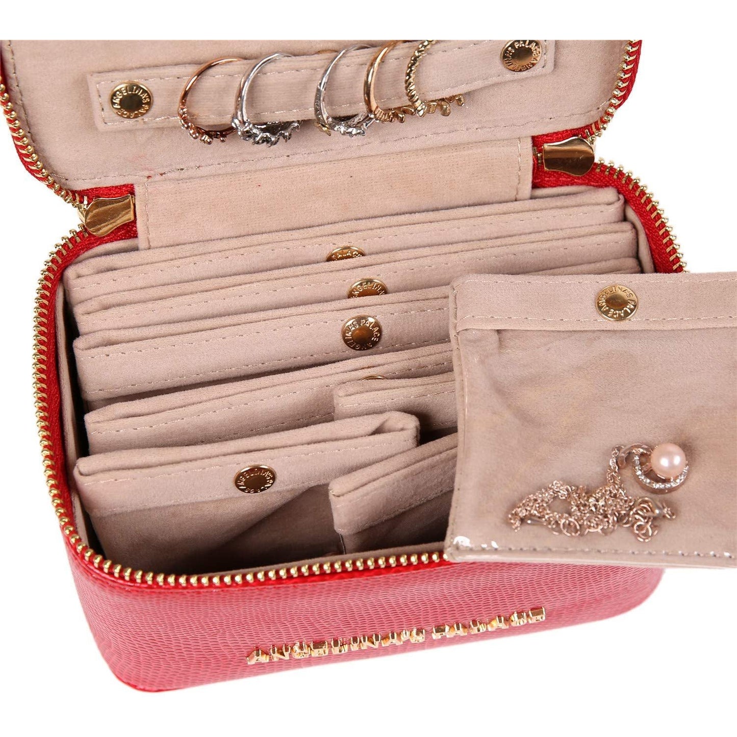 Jewelry Organizer Case Red