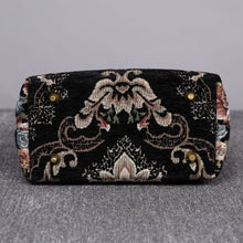 Load image into Gallery viewer, Mini Carpet Tote&lt;br&gt;Floral Black

