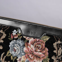 Load image into Gallery viewer, Carpet Makeup Bag&lt;br&gt;Floral Black
