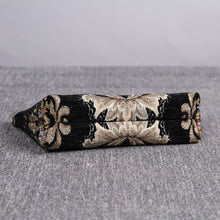 Load image into Gallery viewer, Carpet Makeup Bag&lt;br&gt;Floral Black
