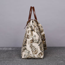 Load image into Gallery viewer, Mary Poppins Carpet Bag&lt;br&gt;Victorian Blossom Cream/Gold
