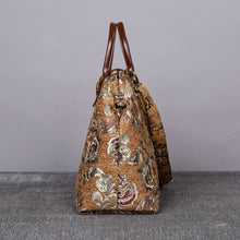 Load image into Gallery viewer, Mary Poppins Carpet Bag&lt;br&gt;Victorian Blossom Gold/Gold
