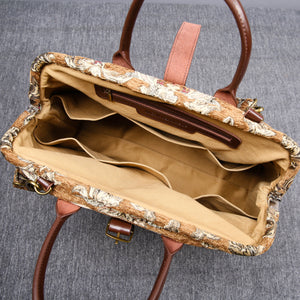 Mary Poppins Carpet Bag<br>Victorian Blossom Gold/Gold