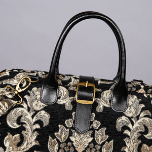 Mary Poppins Carpet Bag<br>Victorian Blossom Black/Gold