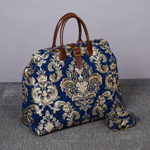 Mary Poppins Carpet Bag<br>Victorian Blossom Blue/Gold