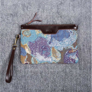 Carpet Clutch & Wristlet<br>Abstract Blue