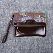Load image into Gallery viewer, Carpet Clutch &amp; Wristlet&lt;br&gt;Abstract Blue

