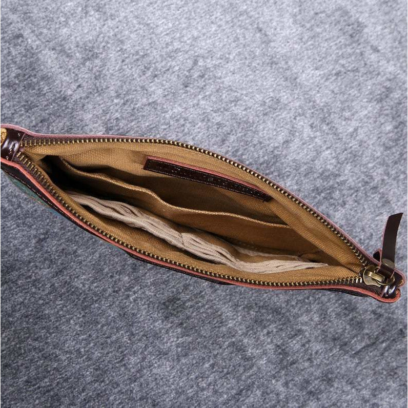 Carpet Clutch & Wristlet Abstract Blue