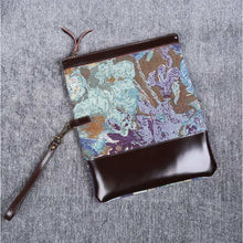 Load image into Gallery viewer, Carpet Clutch &amp; Wristlet&lt;br&gt;Abstract Blue
