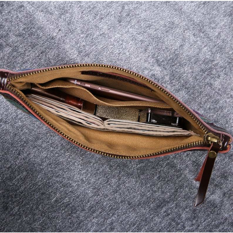 Carpet Clutch & Wristlet Abstract Blue