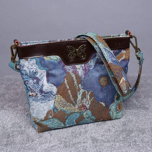 Carpet Crossbody Bag<br>Abstract Blue