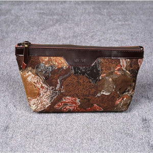 Carpet Makeup Bag<br>Abstract Brown