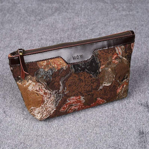 Carpet Makeup Bag<br>Abstract Brown