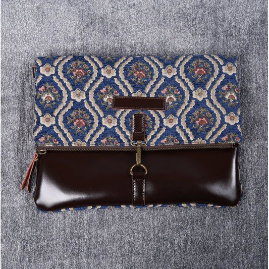 Carpet Crossbody Bag Traditional Blue