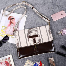 Load image into Gallery viewer, Carpet Crossbody Bag&lt;br&gt;Victorian Stripes Cream
