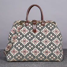 Load image into Gallery viewer, Mary Poppins Carpet Bag&lt;br&gt;Ethnic Green
