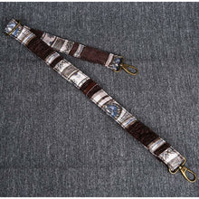 Load image into Gallery viewer, Mary Poppins Carpet Bag&lt;br&gt;Ethnic Stripes Coffee
