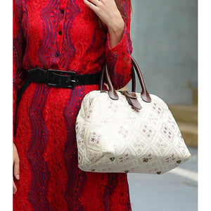 Carpet Purse<br>Ethnic Cream