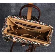 Load image into Gallery viewer, Mary Poppins Carpet Bag&lt;br&gt;Ethnic Green
