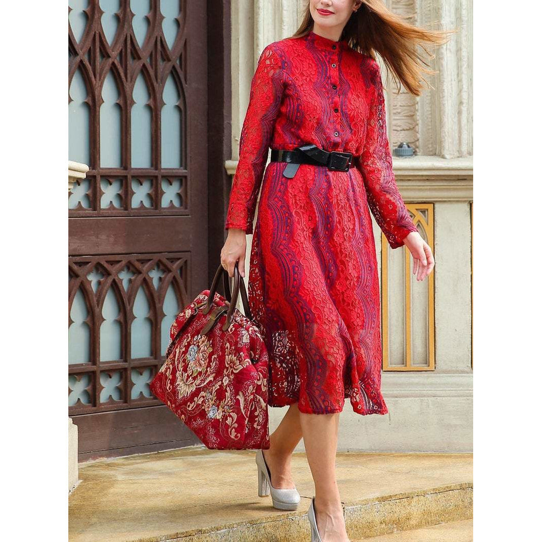 Mary Poppins Carpet Bag Floral Wine