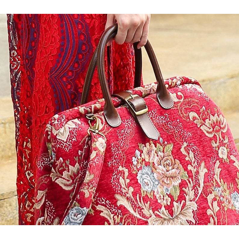 Mary Poppins Carpet Bag Floral Wine