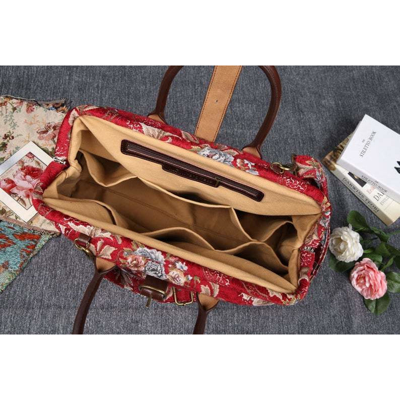 Mary Poppins Carpet Bag Floral Wine
