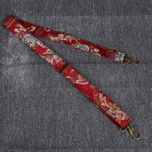 Load image into Gallery viewer, Mary Poppins Carpet Bag &lt;br&gt;Floral Wine
