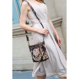 Carpet Crossbody Bag<br>Traditional Coffee