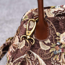 Load image into Gallery viewer, Carpet Handbag&lt;br&gt;Floral Coffee
