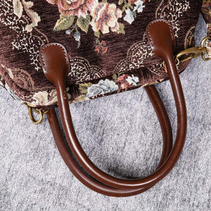 Carpet Handbag<br>Floral Coffee