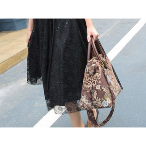 Carpet Purse<br>Floral Coffee