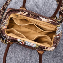 Load image into Gallery viewer, Carpet Handbag&lt;br&gt;Floral Coffee
