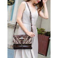 Load image into Gallery viewer, Carpet Crossbody Bag&lt;br&gt;Floral Coffee
