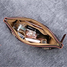Load image into Gallery viewer, Carpet Makeup Bag&lt;br&gt;Floral Coffee
