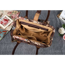 Load image into Gallery viewer, Carpet Purse&lt;br&gt;Floral Coffee
