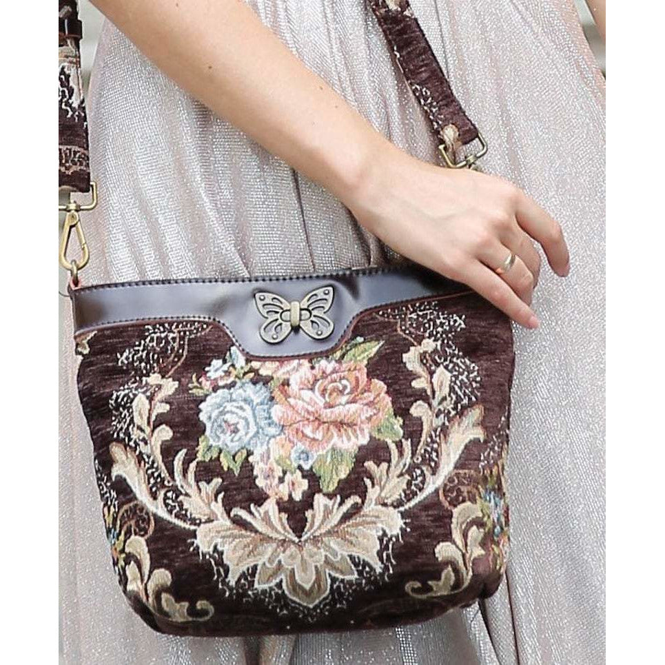 Carpet Crossbody Bag Traditional Coffee