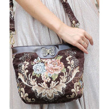 Load image into Gallery viewer, Carpet Crossbody Bag&lt;br&gt;Traditional Coffee
