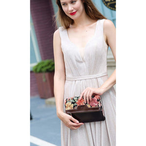 Carpet Clutch & Wristlet<br>Floral Rose