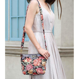 Carpet Crossbody Bag<br>Floral Rose