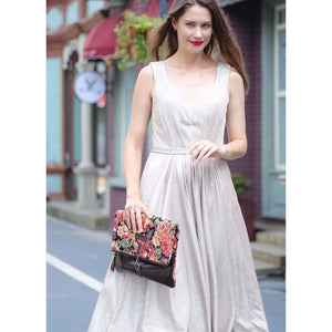 Carpet Crossbody Bag<br>Floral Rose